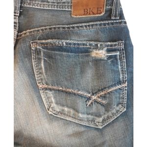 BKE Tyler Jeans 33×32 Distressed Dark Wash Style#KBK4137R